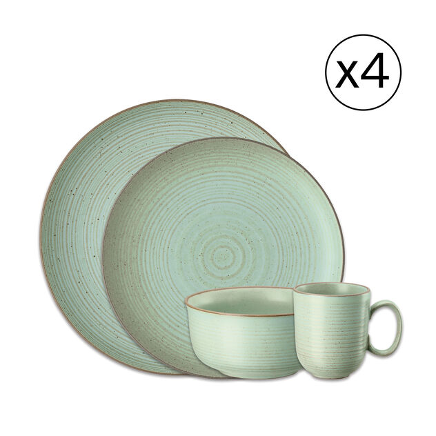 Dinnerware Set for 4 People 16 Pieces image number 0