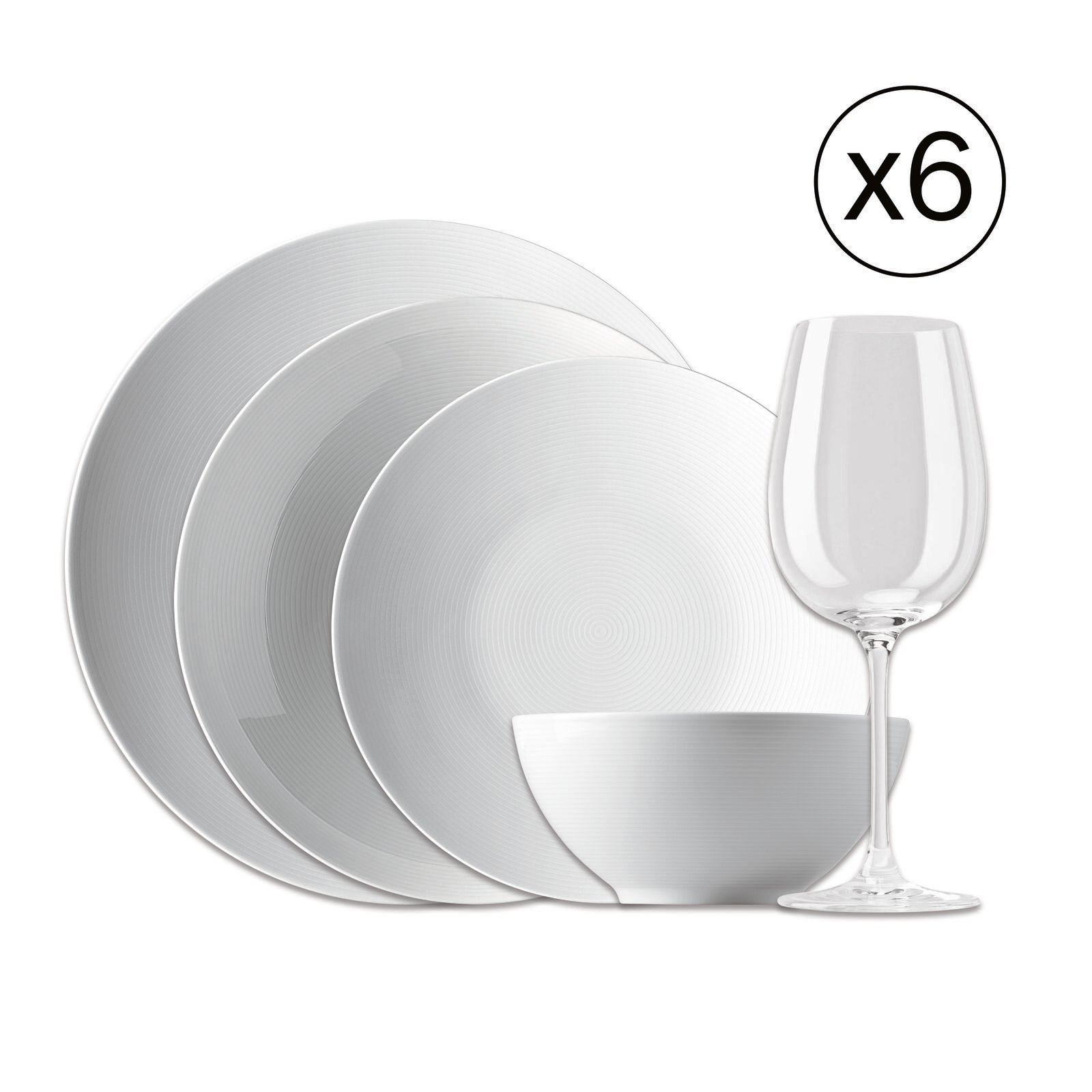Dinnerware Set for 6 People 30 Pieces image number null