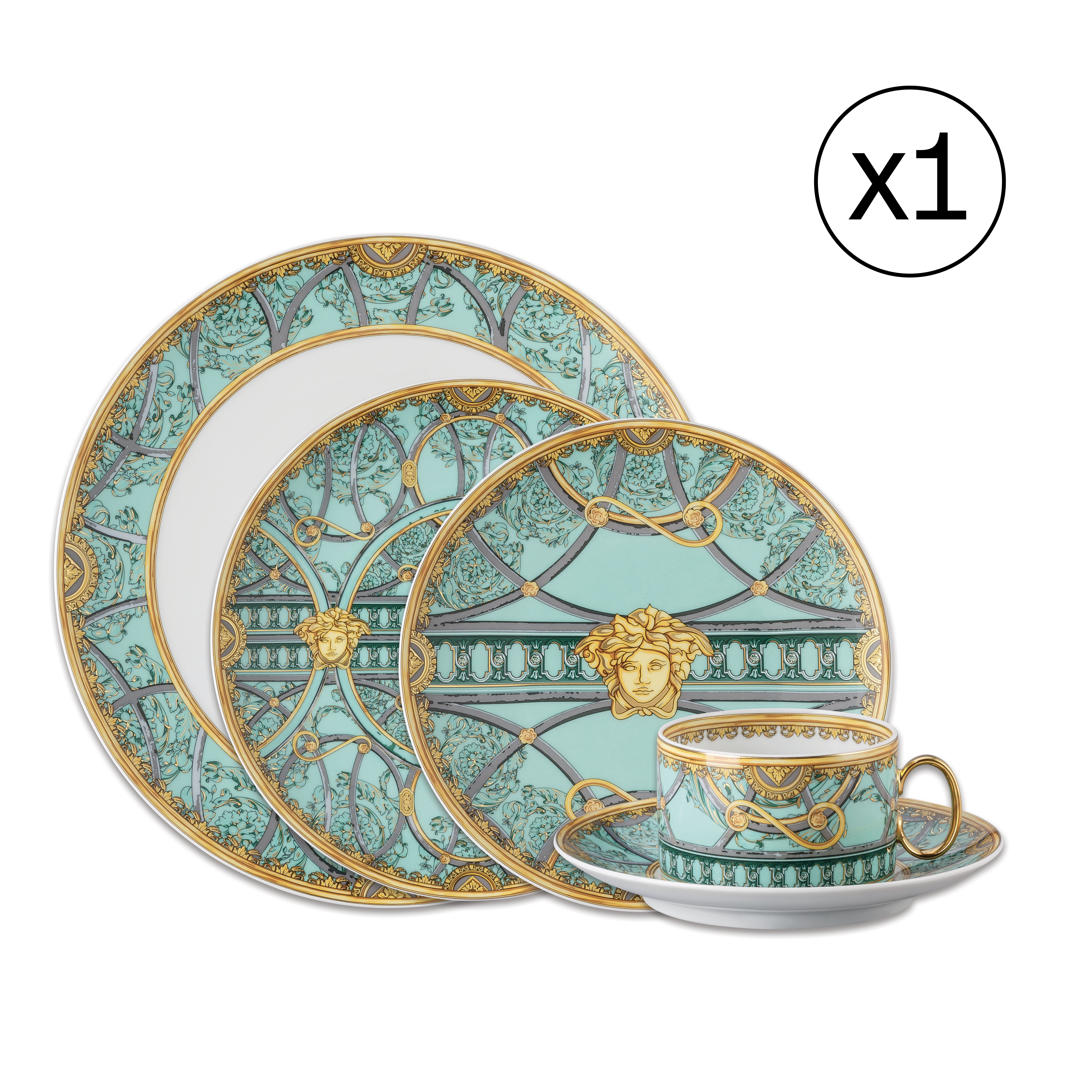 メダル彫刻セット LES CHEFS-D'OEUVRE Versace Dinnerware Collection | Scala Palazzo | Rosenthal Shop
