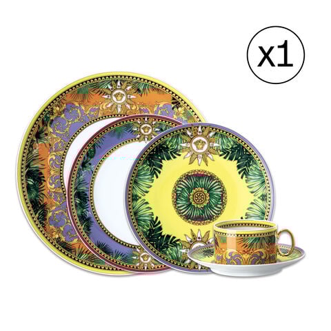 Dinnerware Set for 1 Person 5 Pieces