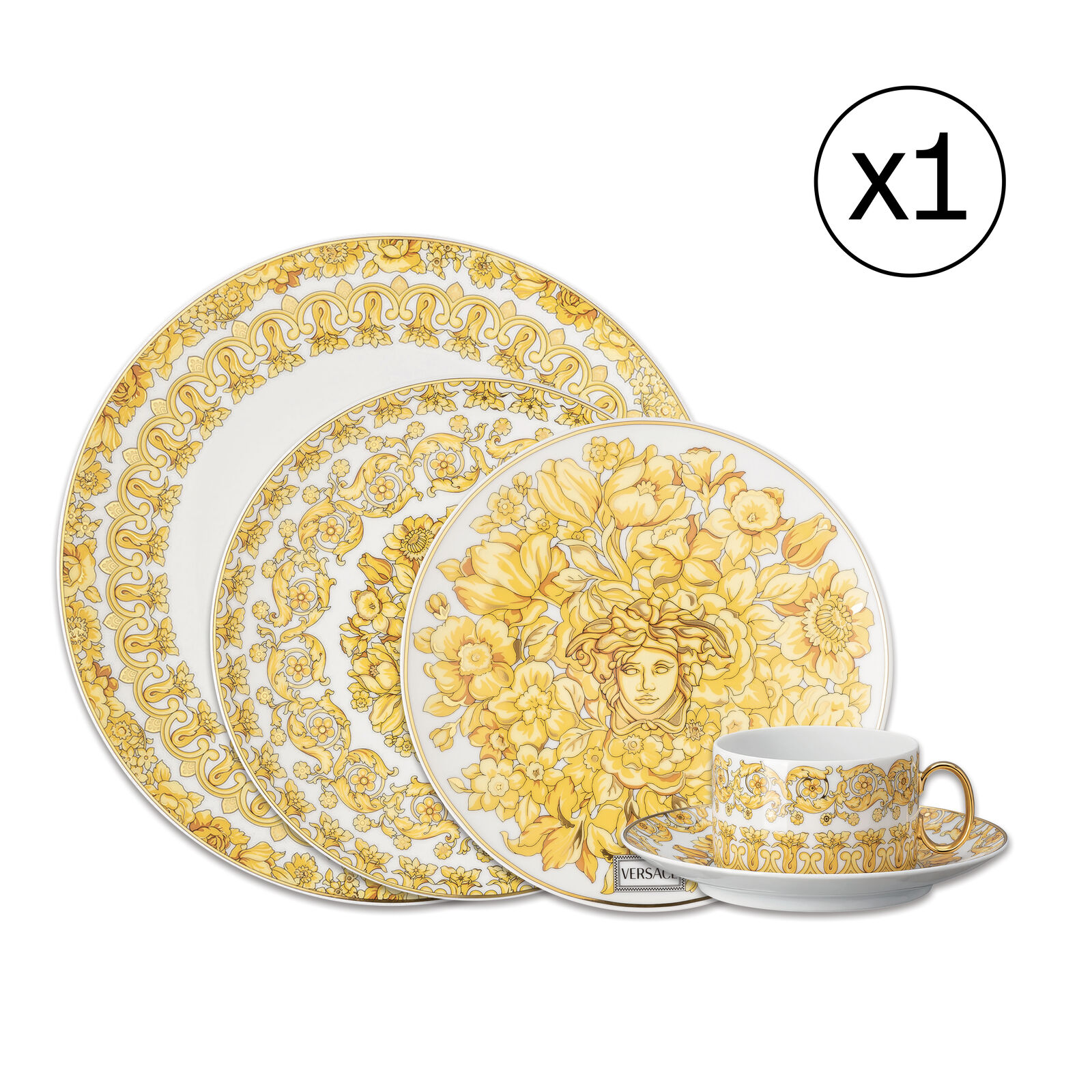 Dinnerware Set for 1 Person 5 Pieces image number null