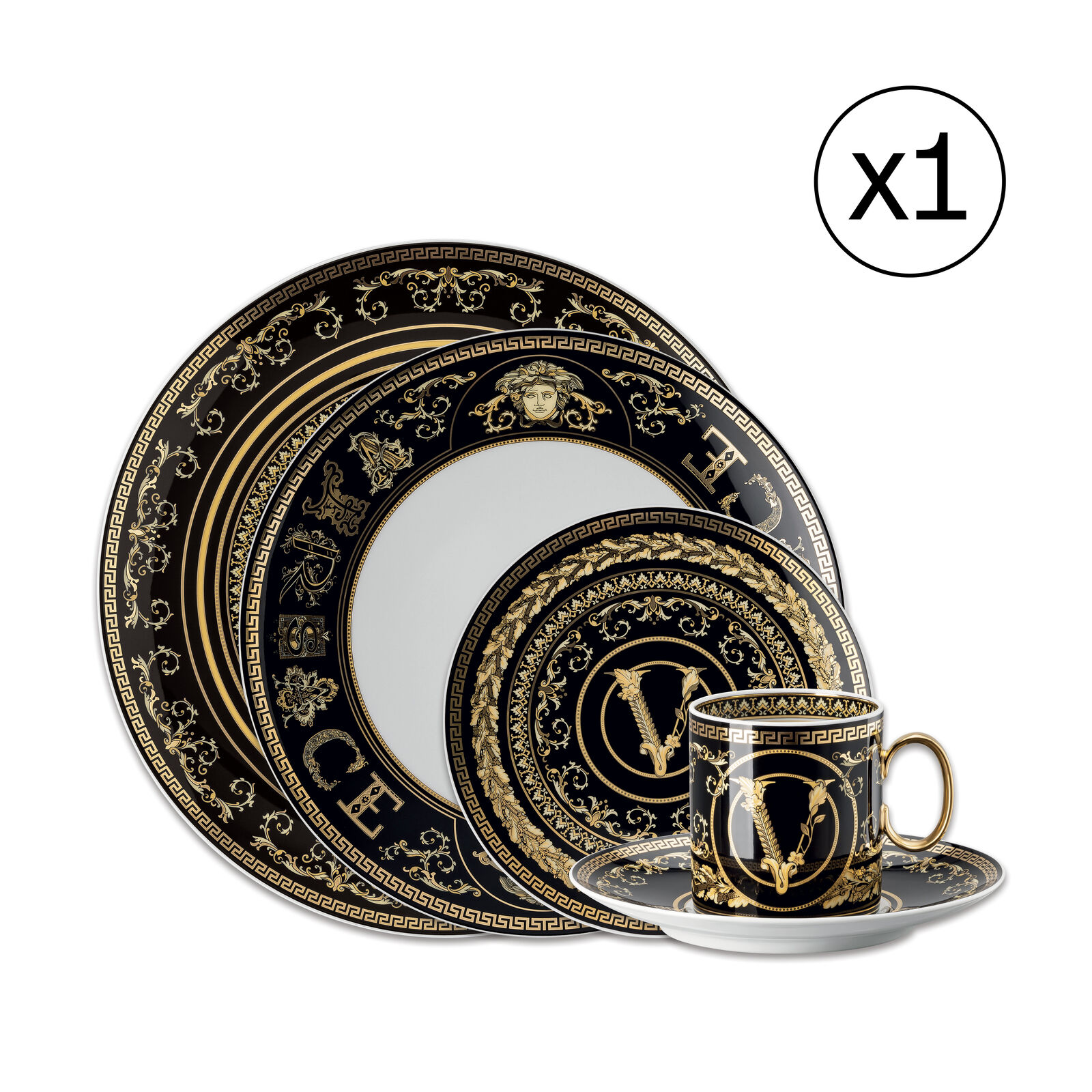 Dinnerware Set for 1 Person 5 Pieces image number null