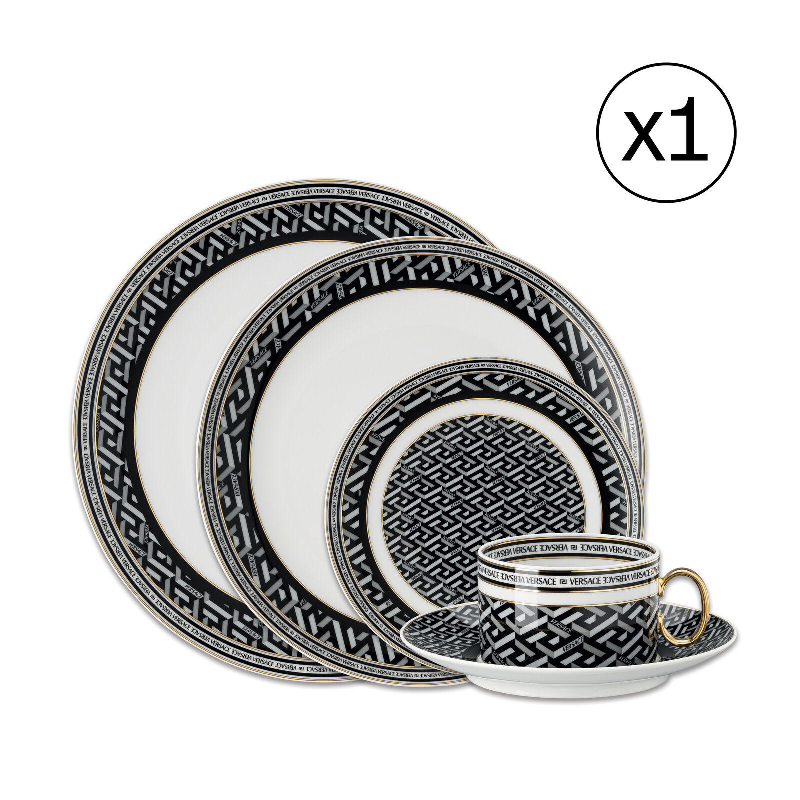 Dinnerware Set for 1 Person 5 Pieces image number null