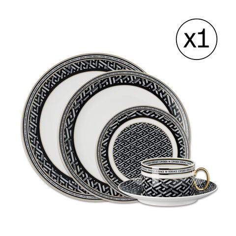 Dinnerware Set for 1 Person 5 Pieces