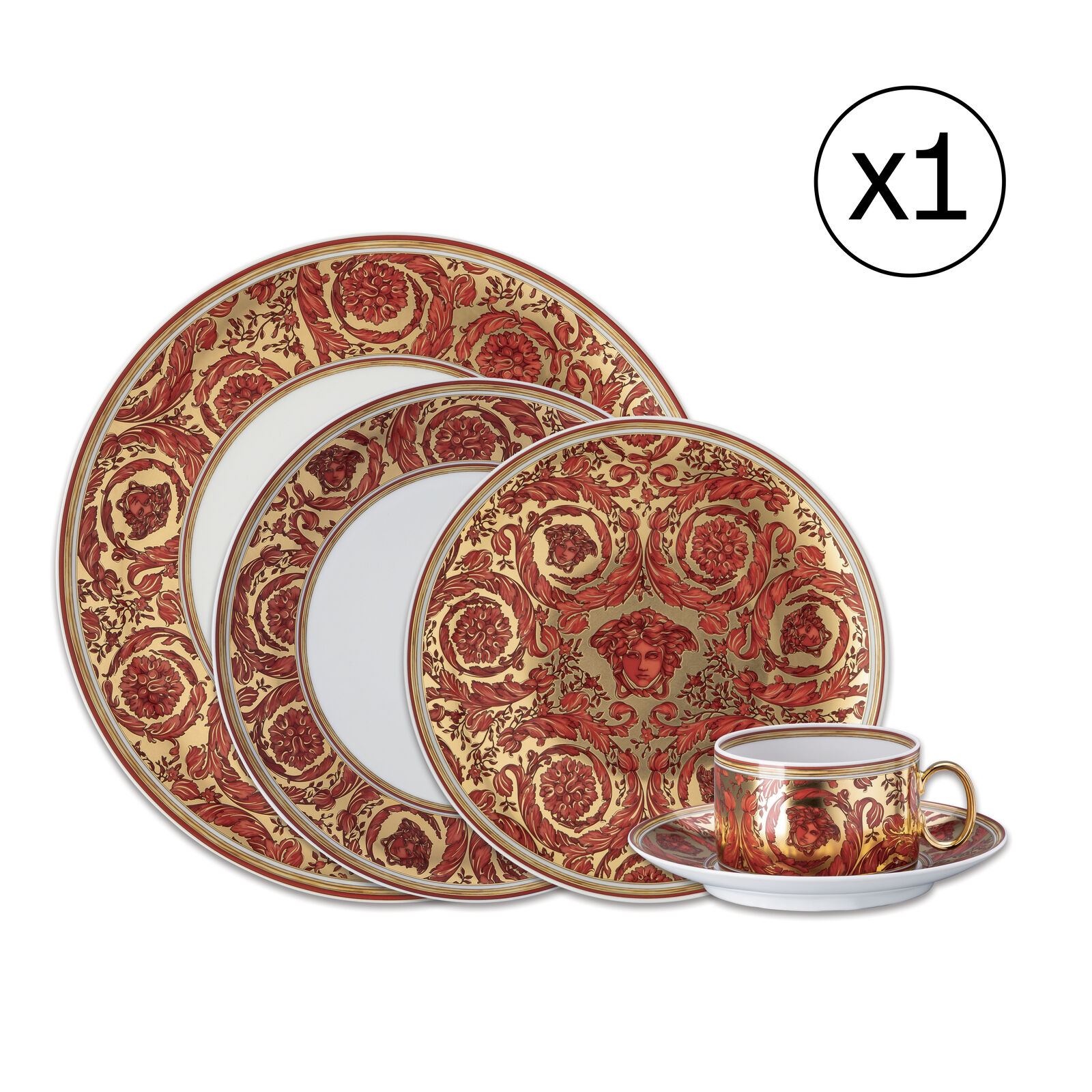 Dinnerware Set for 1 Person 5 Pieces image number null