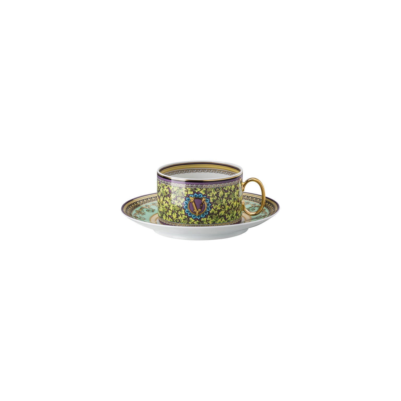 Versace Barocco Mosaic Tea Cup and Saucer