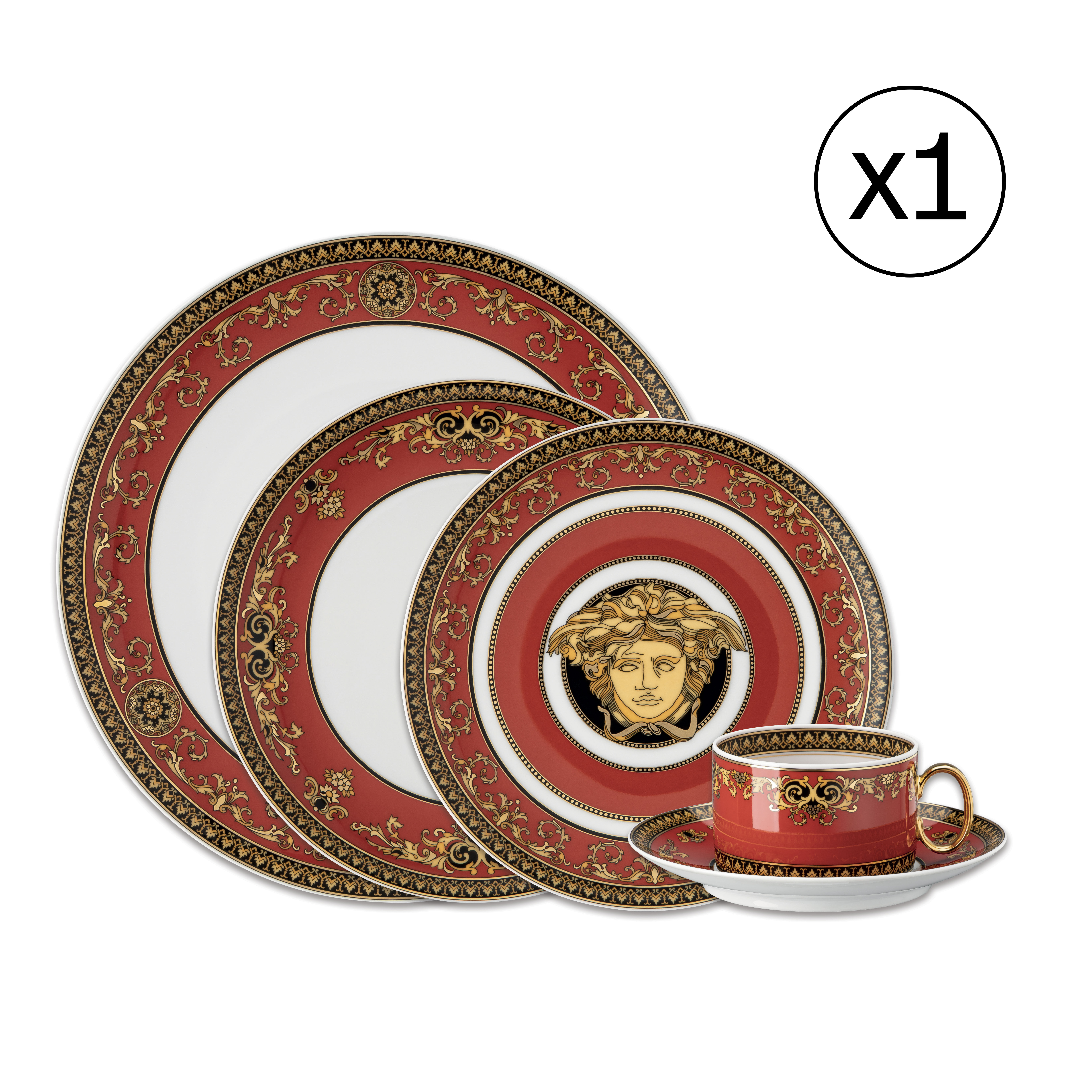 Offical Versace Medusa Red Dinnerware | Rosenthal