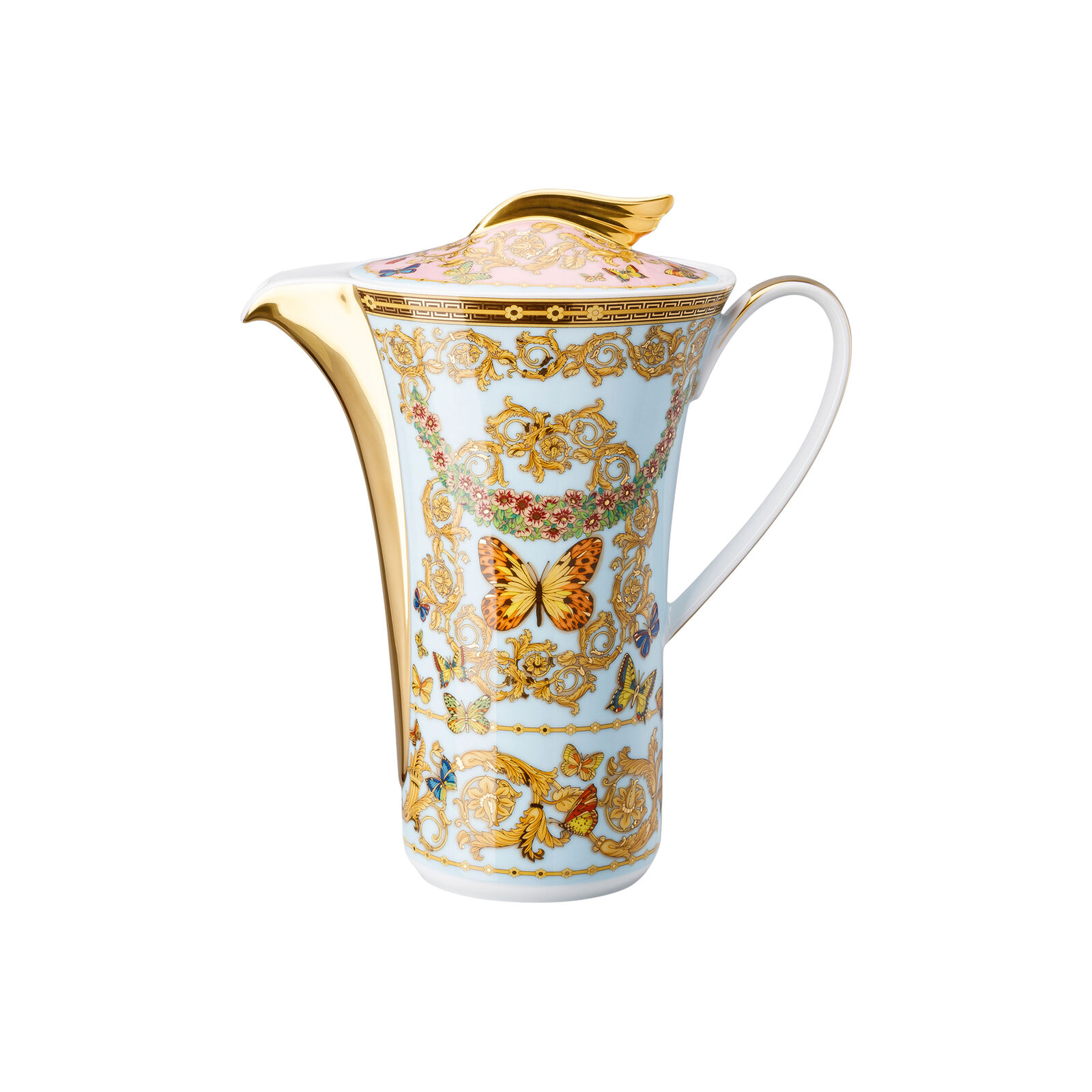 zwaar wagon Overweldigend Rosenthal Porcelain, Coffee Pot, Butterfly Garden Le jardin de Versace