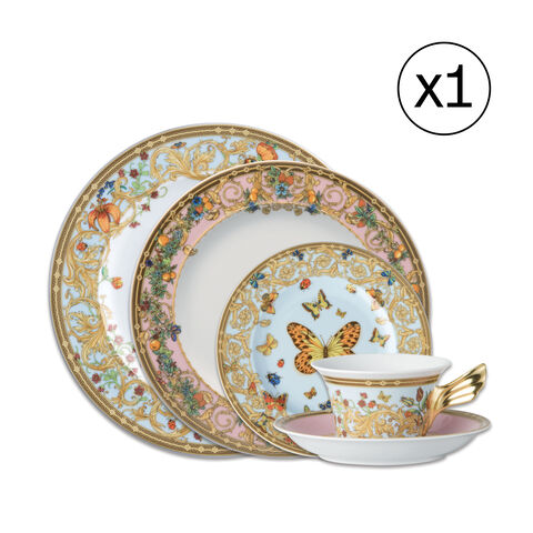 Dinnerware Set for 1 Person 5 Pieces