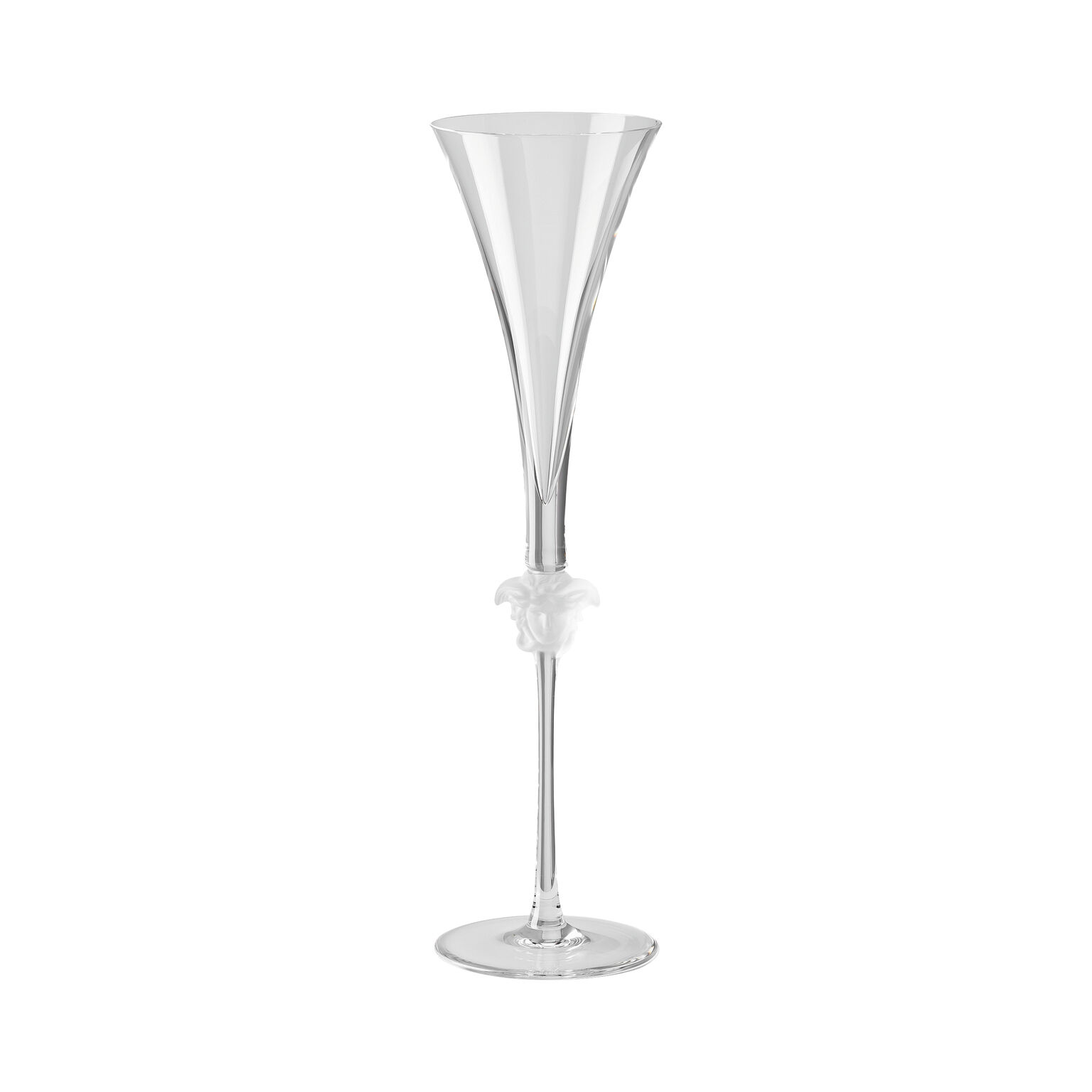Rosenthal Porcelain, Champagne Flute, Medusa Lumiere Crystal