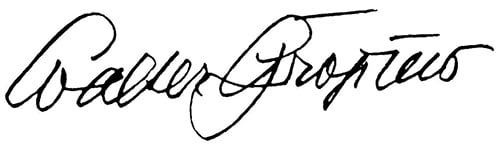 Signature Walter Gropius
