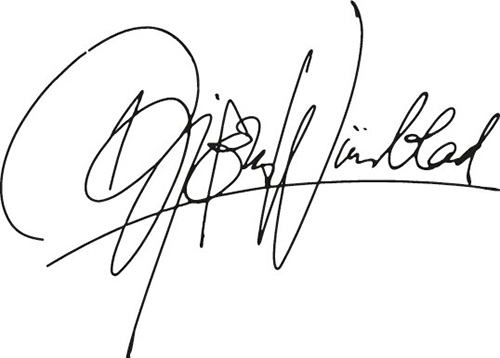 Signature Björn Wiinblad Signature Björn Wiinblad
