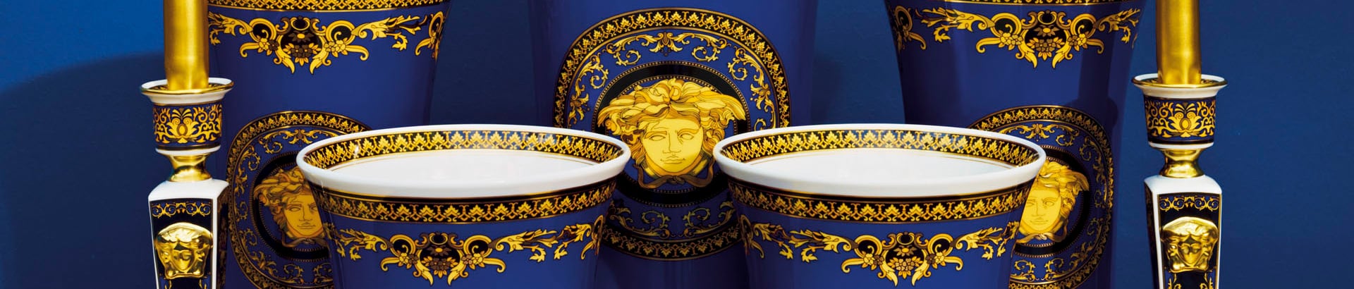 Buy Versace by Rosenthal Medusa Blue 7-Inch Bread & Butter Plate Online at  Low Prices in India 