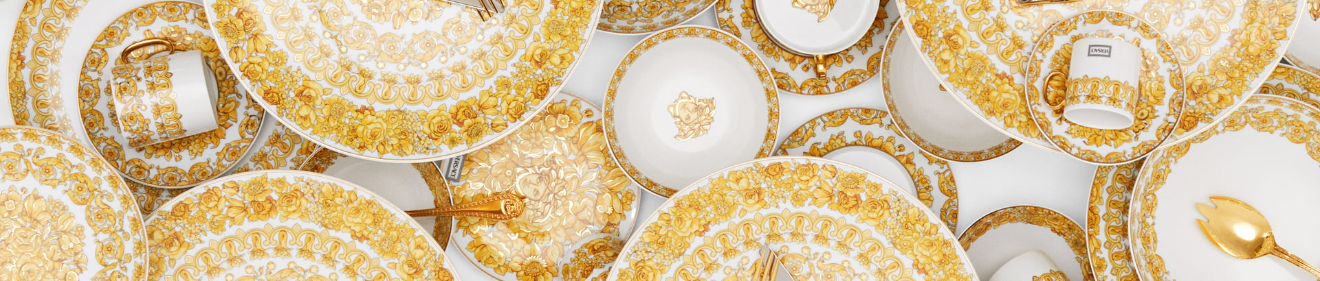 Luxurious and glamorous dinnerware